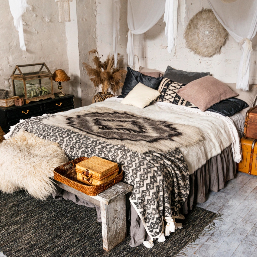 kain tapestry kamar tidur